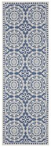 Hanse Home, Běhoun Twin Supreme 104130 Blue/Cream – na ven i na doma, 80x250, modrá, chodba / předsíň