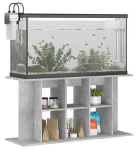 Skříňka pod akvárium o rozměrech 120 x 40 x 60 cm v barvě betonové šedé – Stabilní spodní skříňka pro akvária s úložnými plochami vyrobenými z dřevovláknité desky