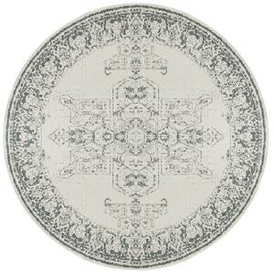 NORTHRUGS Kusový koberec Twin Supreme 104139 Green/Cream kruh – na ven i na doma - 140x140 (průměr) kruh cm