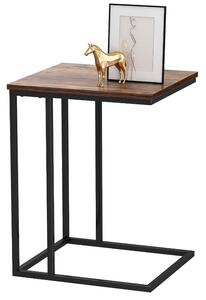 Flamenco Mystique Pojízdný konferenční stůl STL06, dýhovaná deska, kovový rám, 35x50 cm