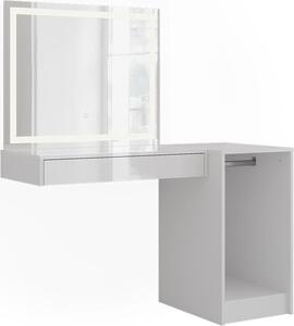 Toaletní stolek Vicco Sherry Bílá/bílý vysoký lesk 120 cm 3 díly, Model 57726