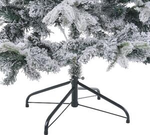 Zasněžený umělý vánoční stromek 210 cm bílý TOMICHI