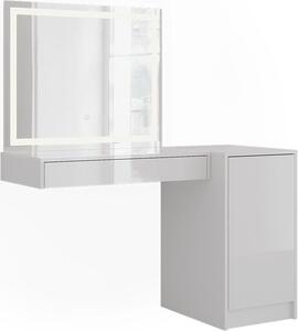 Toaletní stolek Vicco Sherry Bílá/bílý vysoký lesk 120 cm 3 díly, Model 57730