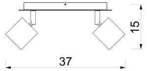 Bodové svítidlo DEMIA 2xGU10/8W/230V béžová