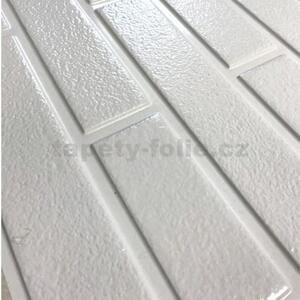 Obkladové panely 3D PVC 03, cena za kus, rozměr 440 x 580 mm, malá cihla bílá , IMPOL TRADE