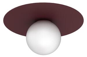 Stropní svítidlo FLAT 1xE27/15W/230V pr. 35 cm burgundy