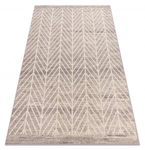 Makro Abra Kusový koberec vlněný ANGEL 1188 52033 Geometrický béžový šedý Rozměr: 80x150 cm