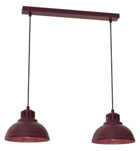 Lustr na lanku SVEN 2xE27/15W/230V burgundy