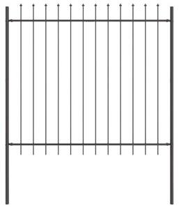 Plotový panel, 3 kusy, šedá barva, rozměry 5,1 x 1,5 m. Ocelový plotový panel s práškovým nástřikem, vhodný pro oplocení pozemku, terasy, s ochranou proti pohledu a stabilní mřížkou. Kovový plotový systém pro zahradu a předzahrádku