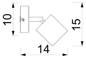 Nástěnné bodové svítidlo DEMIA 1xGU10/8W/230V béžová