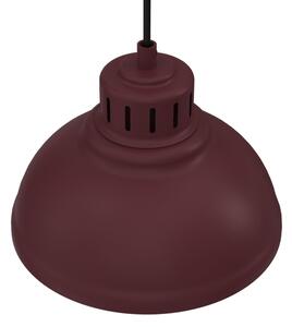 Lustr na lanku SVEN 1xE27/15W/230V burgundy
