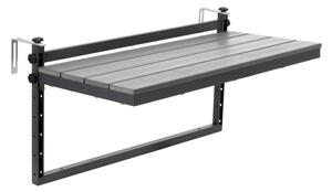Závěsný stolek na balkon 80x37x42 cm SPRINGOS GF0121 šedý