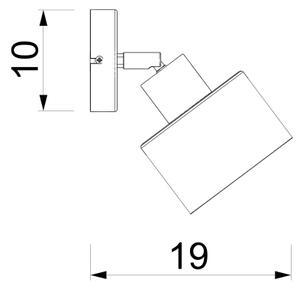 Nástěnné bodové svítidlo PARKLA 1xE27/15W/230V béžová/zlatá