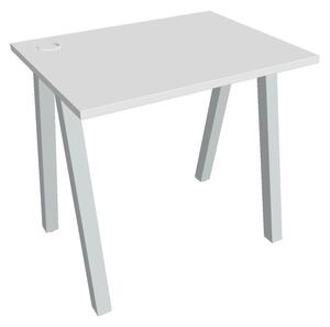 Kancelářský pracovní stůl UEA 800, bílá RAL 9016, deskaakát