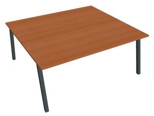 Kancelářský pracovní stůl USDA 1800, bílá RAL 9016, deskaakát