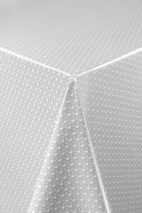 Ubrus PVC 5742350, metráž, 20 m x 140 cm, pletený vzor stříbrný, IMPOL TRADE