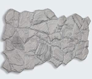Obkladové panely 3D PVC TP10027349, cena za kus, rozměr 955 x 480 mm, pískovcový kámen grafitový, GRACE