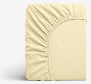 Goldea jersey elastické prostěradlo - banánové 90 x 200 cm
