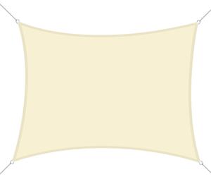 Outsunny Obdélníkový Slunečník 4x6m pro Terasu - UV Ochrana - Krémový Polyester | Aosom