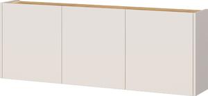 Krémová závěsná skříňka v dekoru dubu 138x52x25 cm Libbiano – Germania
