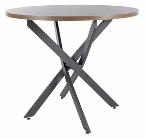 Signal Jídelní stůl Agis 90 cm ořech/černý