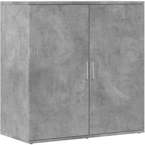 Komoda Betongrau o rozměrech 79x38x80 cm, vyrobená z dřevotřískové desky, s nosností 70 kg. Moderní komoda do obývacího pokoje s velkým úložným prostorem a úsporným designem, vhodná do kuchyně, chodby a ložnice