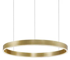 Nova Luce Motif LED kruhové závěsné svítidlo stmívatelné CCT Zlatá3000K TRIAC⌀80cm