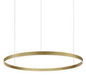 Nova Luce Motif LED kruhové závěsné svítidlo stmívatelné CCT Zlatá3000K TRIAC⌀150cm