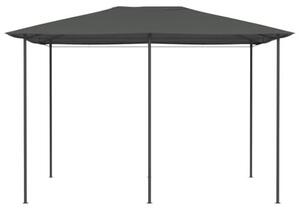 Pavilon 3x4x2,6 m, barva antracit, 160 g/m². Zahradní pavilon, pergola, stříška pro terasu. Samostatně stojící konstrukce určená pro rodinná setkání a různé venkovní aktivity