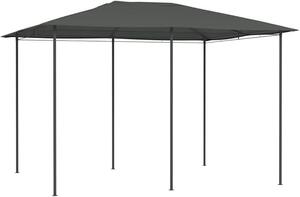 Pavilon 3x4x2,6 m, barva antracit, 160 g/m². Zahradní pavilon, pergola, stříška pro terasu. Samostatně stojící konstrukce určená pro rodinná setkání a různé venkovní aktivity