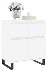 Komoda bílá, rozměry 60x35x70 cm, materiál: dřevotříska, nohy z kovu. Moderní design s velkým úložným prostorem. Robustní a odolná. Vhodná do kuchyně, chodby, obývacího pokoje, ložnice, balkonu