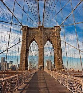 Vliesové fototapety, rozměr 225 cm x 250 cm, Brooklyn Bridge, DIMEX MS-3-0005
