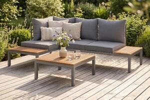TERASOVÁ SEDACÍ SOUPRAVA dřevo, kov Ambia Garden - Online Only zahradní nábytek, Online Only