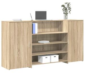 Recepční stůl dub sonoma 200x50x103,5 cm kompozitní dřevo 3324180