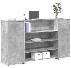 Recepční stůl betonově šedý 180x50x103,5 cm kompozitní dřevo 3324172