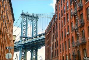 Vliesové fototapety, rozměr 375 cm x 250 cm, Manhattan Bridge, DIMEX MS-5-0012