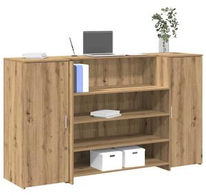 Recepční stůl dub artisan 180x50x103,5 cm kompozitní dřevo 3324177