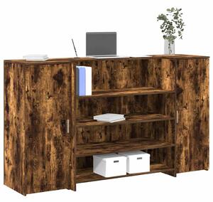 Recepční stůl kouřový dub 180x50x103,5 cm kompozitní dřevo 3324173