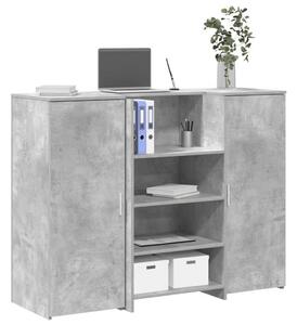Recepční stůl betonově šedý 135x50x103,5 cm kompozitní dřevo 3324190