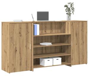 Recepční stůl dub artisan 200x50x103,5 cm kompozitní dřevo 3324186