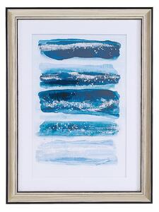 Zarámovaný obrázek 30 x 40 cm modrý FERATE