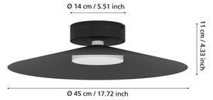 Eglo 902182 - LED RGBW Stm. str. svítidlo CONOMAVILLA-Z LED/15,5W/230V černá