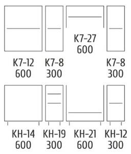 Kuchyně TILERO 180 cm, toffee DOPRODEJ