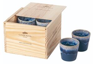 Modré šálky v sadě 8 ks na espresso z kameniny Grespresso – Costa Nova