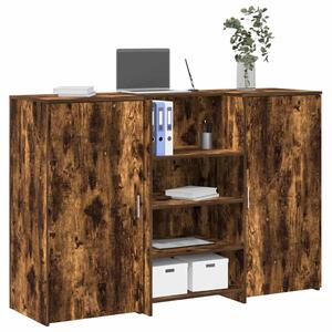 Recepční stůl kouřový dub 155x50x103,5 cm kompozitní dřevo 3324200