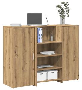 Recepční stůl dub artisan 135x50x103,5 cm kompozitní dřevo 3324195