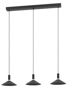 Eglo 902184 - LED RGBW Stm. lustr na lanku CONOMAVILLA-Z 3xLED/7,5W/230V černá