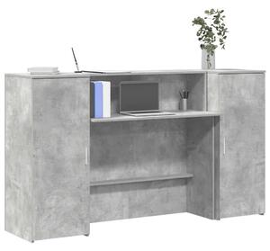 Recepční stůl betonově šedý 180x50x103,5 cm kompozitní dřevo 3324208