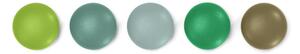 Vitra Magnety Magnet Dots, set 5 ks, green