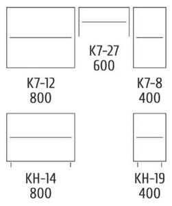 Kuchyně VALSON 120/180 cm, lávově šedá DOPRODEJ